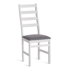 Обеденный стул ROSARIO / white, ткань тёмно-серая (150), id 20215 в Санкт-Петербурге